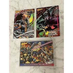 Marvel Wizard X-Men Turn Thirty, #7 Mike Grell's, & #8 Jim Valentino's Card